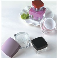 5g 10g 15g 30g 50g Plastic Acrylic Square Sifter Cosmetic Eye Cream Jar