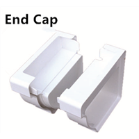 White/Brown/Grey PVC endcap for gutter, View pvc gutter endcap