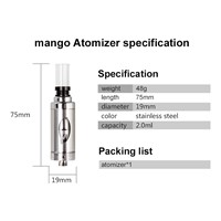 Subohm glass tank Mango vaporizer