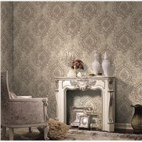 high quality decorative 53CM vinly beautiful flower on non-woven wallpapers for bedroom decoration
