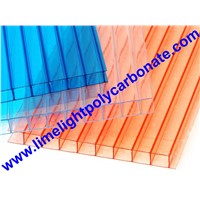 Polycarbonate Sheet PC Hollow Sheet Twinwall Polycarbonate Multiwall Polycarbonate Glazing Sheet PC