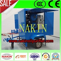 Mobile vacuum insulating oil purifier with trailer