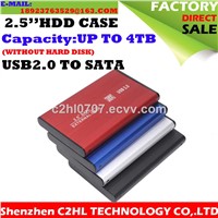 classic hdd case 2.5inch hdd enclosure usb 2.0 to sata