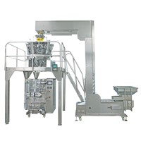 Large automatic potato chips packing machine with 10 head electronic weighing scale CT-5240-PM
