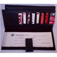Leather Checkbook Cover &amp;amp; Leather Check Book Holder