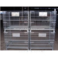 Adjustable Medium Duty Storage Galvanized Wire Mesh Container