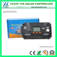 12/24V 10A LCD Solar Charge Controller with USB Ports (QWP-VS1024U)