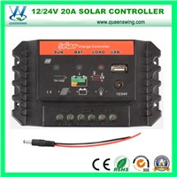20A Solar Charge Controller with USB & DC Light Ports (QWP-SC2024U)