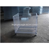 Heavy Duty Collapsible Stacking Wire Mesh Pallet Container for Sale