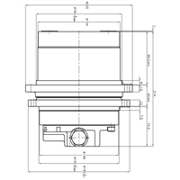 1.5 ton-2.5 ton mini excavator travel device,JEIL JMF-16 travel motor