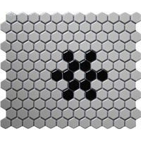 1" Hexagon Flake Ceramic Mosaic Tile (CZG054Y)