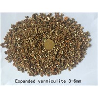 3-6mm Raw / Expanded Golden vermiculite for horticulture, industry, insulation, fireproof etc