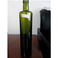 750ml circle olive oil glass bottle dark green