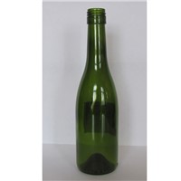 375ml wine glass bottle dark green