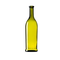 750ml glass bottle Bordeaux wine dark green