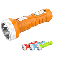2016 plastic high quality high power rechargeable led torch with side light