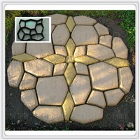 DIY Plastic garden Type pathway stepping stone plastic mould