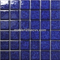 Dark Blue Crystal Glazed Pocerlain Mosaic Tile