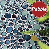 Mint Green Pebble mosaic ceramic mosaic