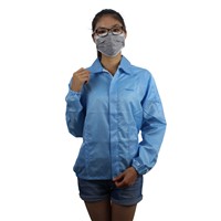 Hot Selling Man Women Comfortable Clean room Safety Smocks Size M