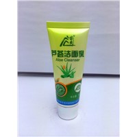plastic packaging tube for aloe facial cream
