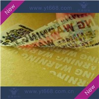 VOID tamper evident seal packing label