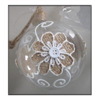 wholesale glass hollow christmas ball ornaments with custom design