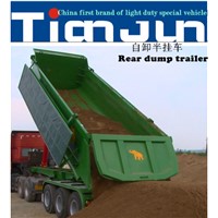 Hot &amp;quot;U&amp;quot;Type Tipping Semi-Trailer with Front Lifting Cylinder