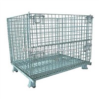 High Quality Galvanized Collapsible Wire Folding Container for Storage