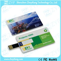 Credit Card 8GB USB Flash Drive with Full Color Printing