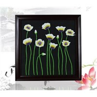 Home decorations wall hanging solid wood photo frame relievo activated carbon carving craft