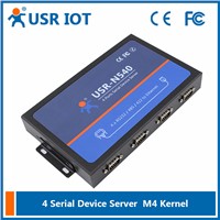 4 Serial Port RS232/RS485/RS422 to Ethernet Converter