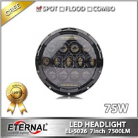 Jeep Wrangler round 7inch LED sealed headlight dual beam for JK 07-15 vehicles