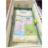 100% cotton crib bedding set