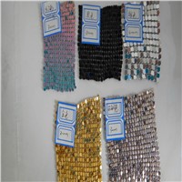 Metallic curtain cloth fabric