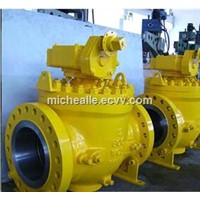 top entry trunnion mounted ball valve
