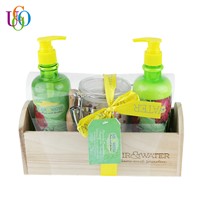 Air & water Natural wooden box  hand care set wholesale