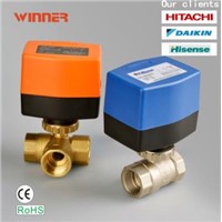 3 Way DN15 Forged Brass Ball Valves for Water Treatment