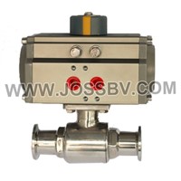 Sanitary Two-Way Ball Valve with Actuator