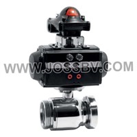 Hygienic Pneumatic Ball Valve With Visual Control Head