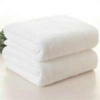 100% cotton white hotel towel set