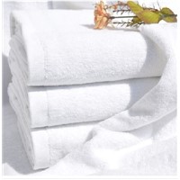 100% cotton hotel white towel set