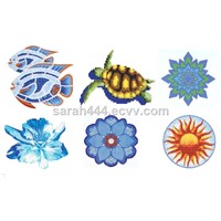 Glass mosaic pattern-1 for swimming pool