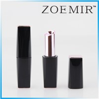 Fashion style slim matte black square magnet lipstick container/lipstick tube