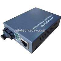 DF-10/100/1000M-100KM fiber optic media converter