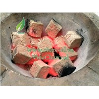 Non toxic no smoke big fire coconut shell charcoal briquettes for hookah shisha