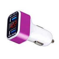 Rapid Car Charger, FUNDAY LED Display Dual Port USB Car Charger