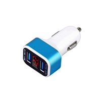 Rapid Car Charger, FUNDAY LED Display Dual Port USB Car Charger