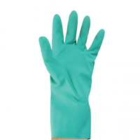Nitrile chemical resistant gloves