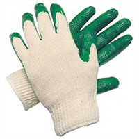 Rubber dipped working gloves